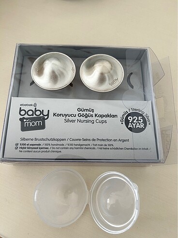 Gümüş göğüs ucu koruyucu kapak