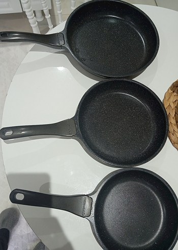 Siyah Gri Granit Görünümlü Tava Seti - Görsel 3