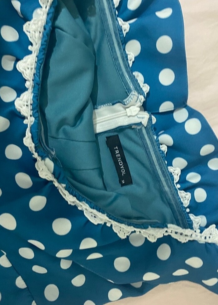 Puantiyeli elbise - Görsel 3