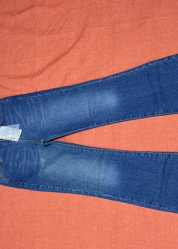 Mavi Normal Kesim Midi çocuk Kot Pantolon