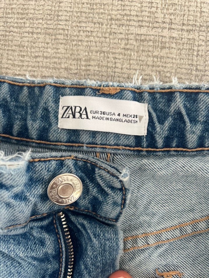 Zara jean şort - Görsel 5