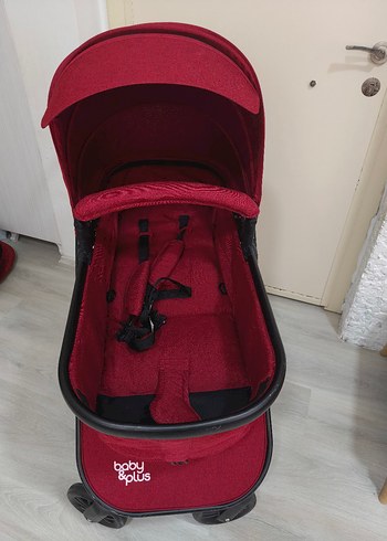 Kırmızı Bebek Oto Koltuğu ve Puset Seti - Görsel 9