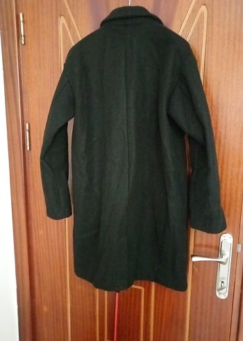 s Beden siyah Renk Siyah Klasik Düğmeli Kaban