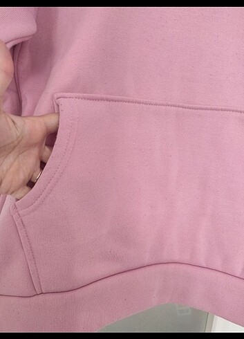 m Beden pembe Renk Kadın polar sweatshirt