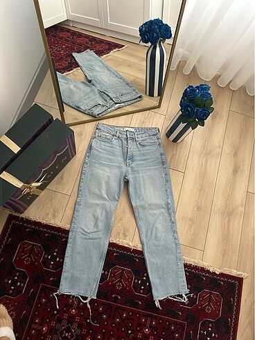 36 Beden mavi Renk Mango jean