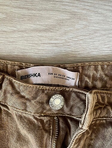 s Beden kahverengi Renk Bershka Kahverengi Kot Carpenter Jean Camel