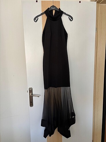 Siyah etekleri transparan abiye - Görsel 3