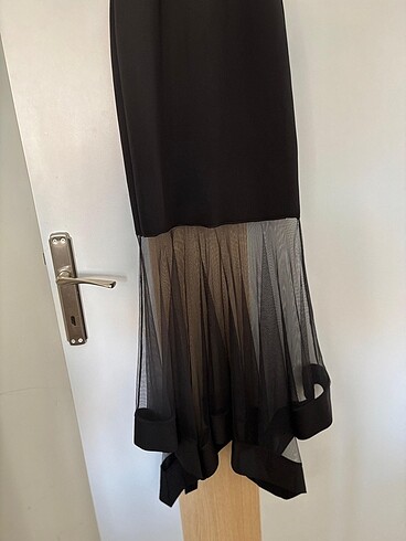 Siyah etekleri transparan abiye - Görsel 4