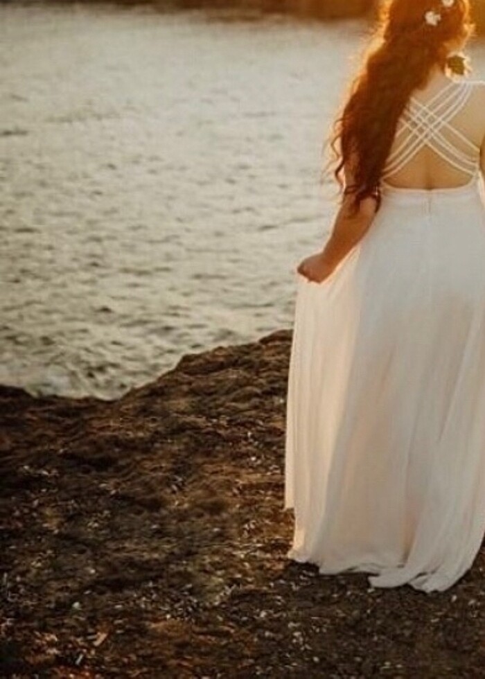 Beyaz Abiye Elbise - Görsel 2