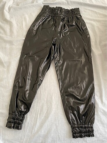 xs Beden siyah Renk Deri pantolon