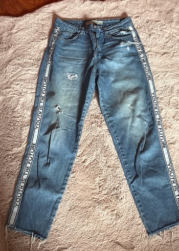 Dilvin Modern Y2k Mavi Denim Jean Rahat Ve Sik