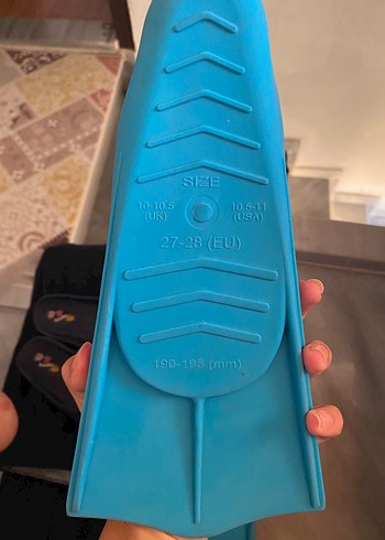 tek ebat Beden mavi Renk Decathlon Erkek Mavi Kauçuk Su Ayakkabısı