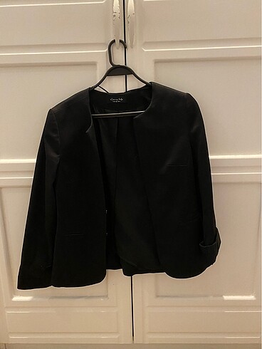 Adl ünlü klasik crop blazer