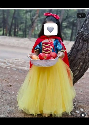 Renkli Prenses Kostümü Fiyonk Detaylı - Görsel 3