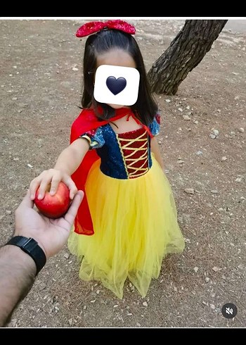 Renkli Prenses Kostümü Fiyonk Detaylı - Görsel 2