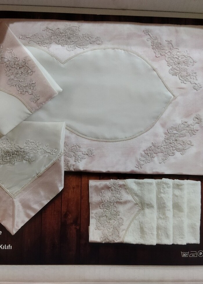 Çeyizlik kadife  seccade takımı ,gelin ,damat bohçası - Görsel 3