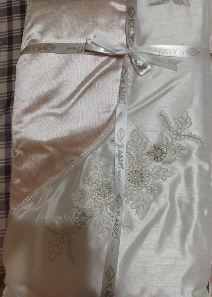 Çeyizlik kadife  seccade takımı ,gelin ,damat bohçası - Görsel 4