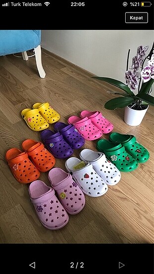 Sarı crocs