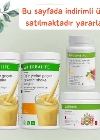 Herbalife Besleyici Shake ve Takviyeleri
