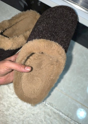 Kahverengi Kürklü Erkek Ev Terliği - Görsel 3