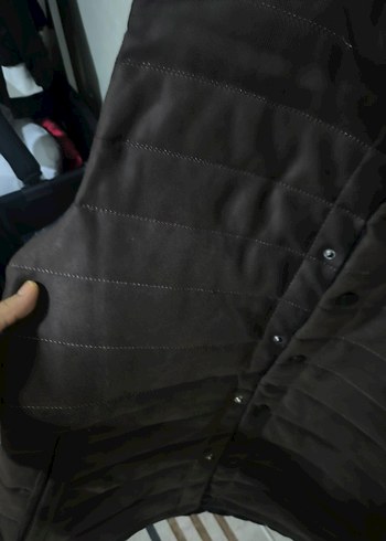 Erkek Düğmeli Kahverengi Süet Yelek - Görsel 3