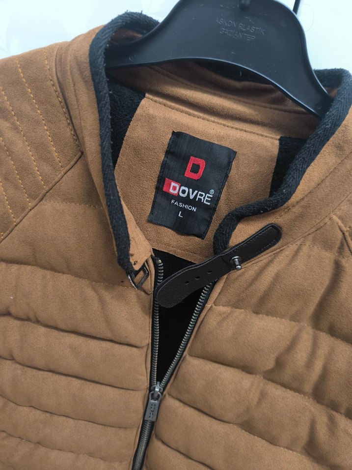 Erkek Kahverengi Süet Fermuarlı Mont - Görsel 3