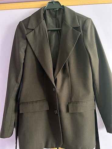 36 Beden Kahverengi Blazer Ceket