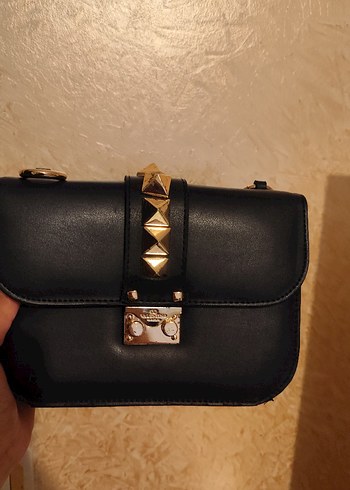  Beden lacivert Tokalı Gotik Kadın Çantası