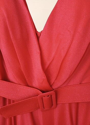 40 Beden kırmızı Renk Abiye elbise 