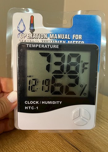 HTC-1 Dijital Termometre ve Nem Ölçer - Görsel 2