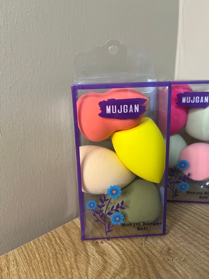 Pastel Renkli Makyaj Sünger Seti - Görsel 2