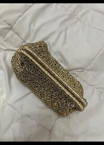Beden Örgü Gold Kadın Portföy Çanta