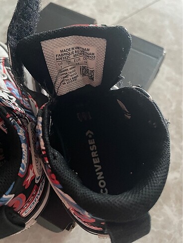 24 Beden siyah Renk Converse cocuk 23