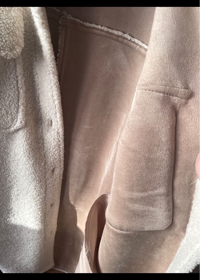 Hm suni koyun yünü manto ceket - Görsel 3