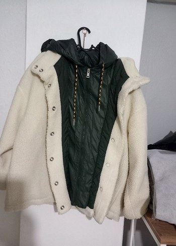 kadın peluş mont - Görsel 3