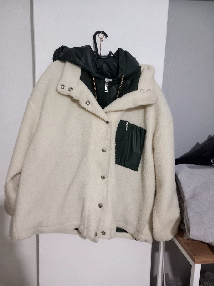 kadın peluş mont - Görsel 2