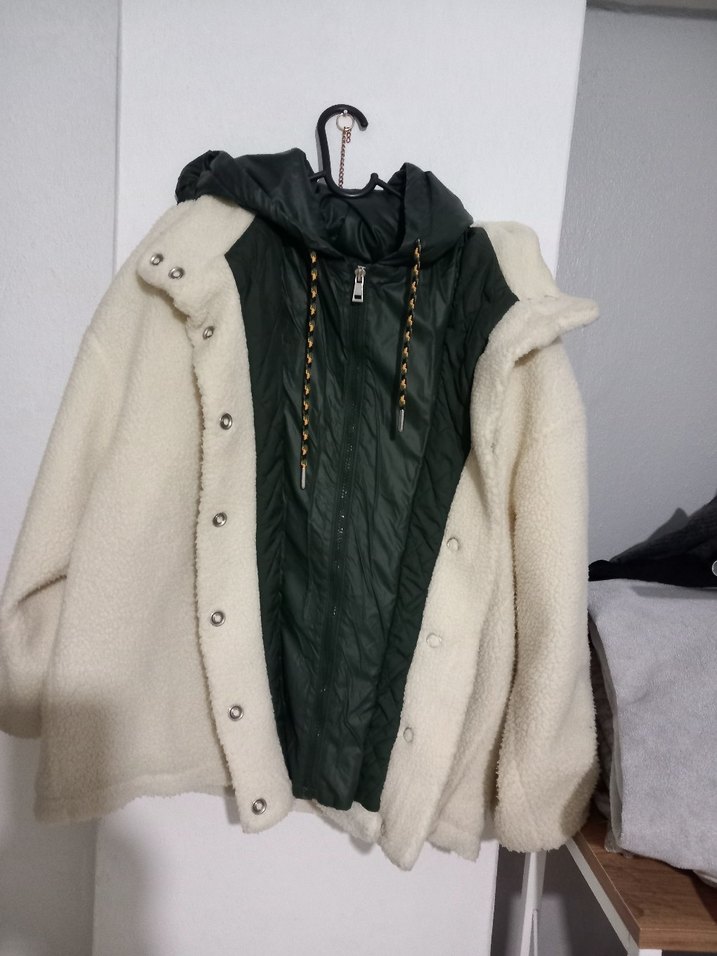 kadın peluş mont - Görsel 3