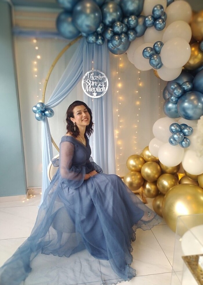 Kabarık abiye elbise - Görsel 3