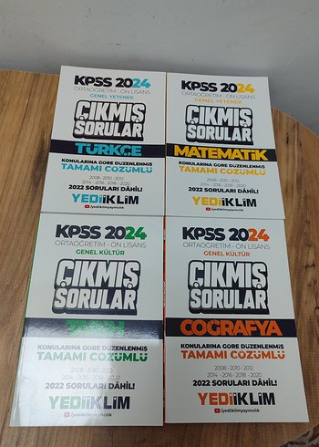 KPSS 2024 Çıkmış Sorular Seti - 4 Kitap