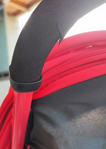 Kırmızı İkiz Bebek Arabası - Görsel 2