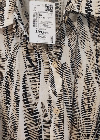 Bohem Yılan Desenli Uzun Kollu Elbise - Görsel 2