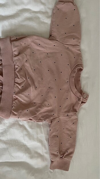 3 Ay Beden H&M Pudra Alt Üst Takım