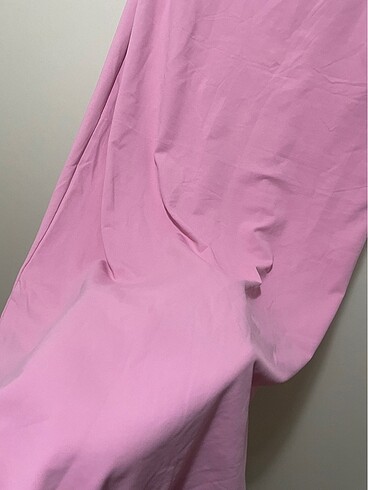 m Beden pembe Renk Zara poly midi pembe elbise