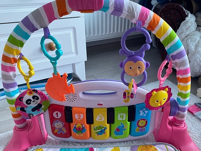  Fisher Price Piyanolu Jimnastik Merkezi Pembe