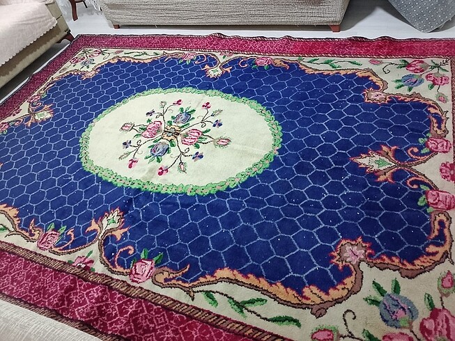 Antika Orijinal El Dokuması Isparta Halısı Koleksiyonluk - Görsel 3