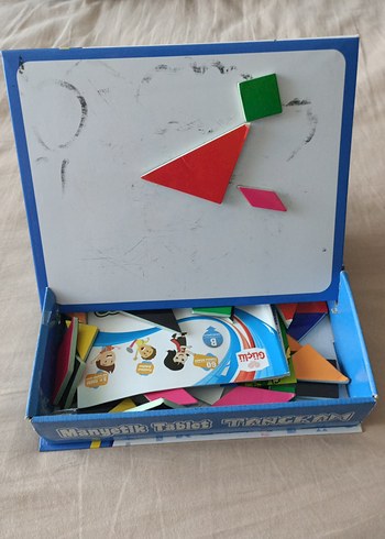 Manyetik Tablet Tangram & Yazı Tahtası Eğitici Oyuncak - Görsel 5