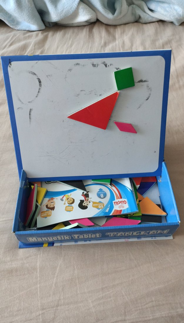 Manyetik Tablet Tangram & Yazı Tahtası Eğitici Oyuncak - Görsel 5