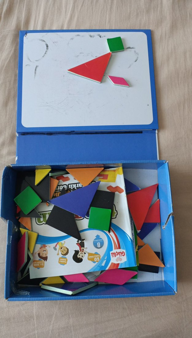 Manyetik Tablet Tangram & Yazı Tahtası Eğitici Oyuncak - Görsel 2