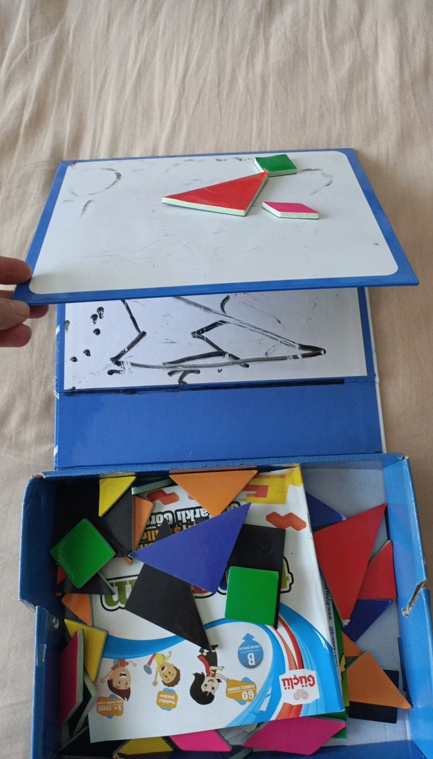 Manyetik Tablet Tangram & Yazı Tahtası Eğitici Oyuncak - Görsel 3