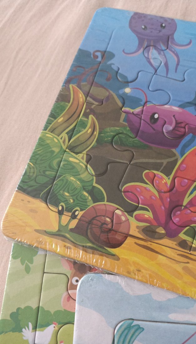 Çocuklar İçin Renkli 3'lü Puzzle Seti - Görsel 4